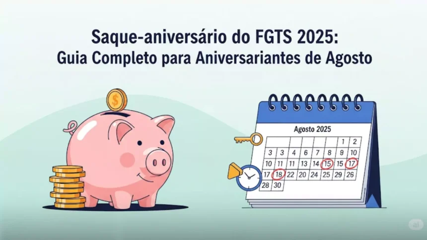 Saque-aniversário do FGTS 2025: Guia Completo para Aniversariantes de Agosto